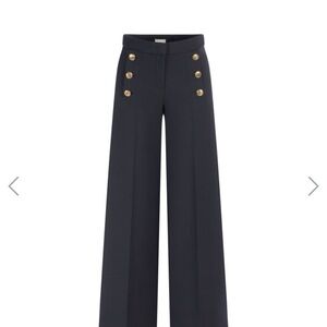 VINTAGE SEDUCTIVE CASUAL PANTS SIZE 32 EU SZ 2 US SAILOR OLIVE GREEN HIGH WAIST